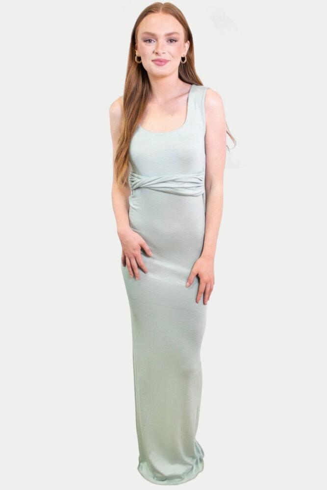 Fitted Floor Length Bridesmaid Dress